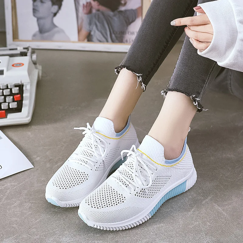 

2021 Summer Women Shoes Mesh Light Breathable Women Sneakers Flats Casual Female Trainers Walking Shoes