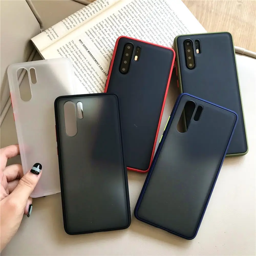 Противоударный силиконовый бампер + чехол из поликарбоната для huawei Honor 20 Pro 9X Y5 Y6 Y7