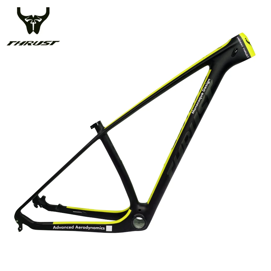 Тяга T1000 карбоновая mtb рама 29er 27,5 er Размер 15,17, 19 дюймов рама карбоновая для горного велосипеда Нижний Кронштейн BSA BB30 велосипедная Рама - Цвет: tf01 yellow