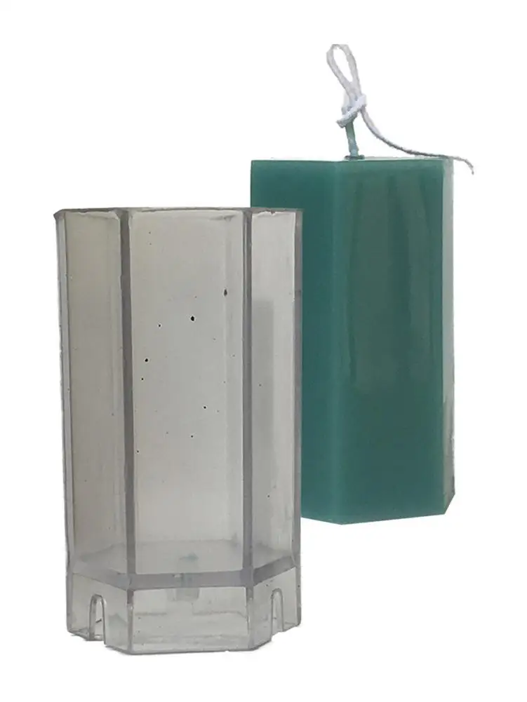 Шестигранная форма для свечей ручной работы силиконовая мыло 3D DIY пластырь