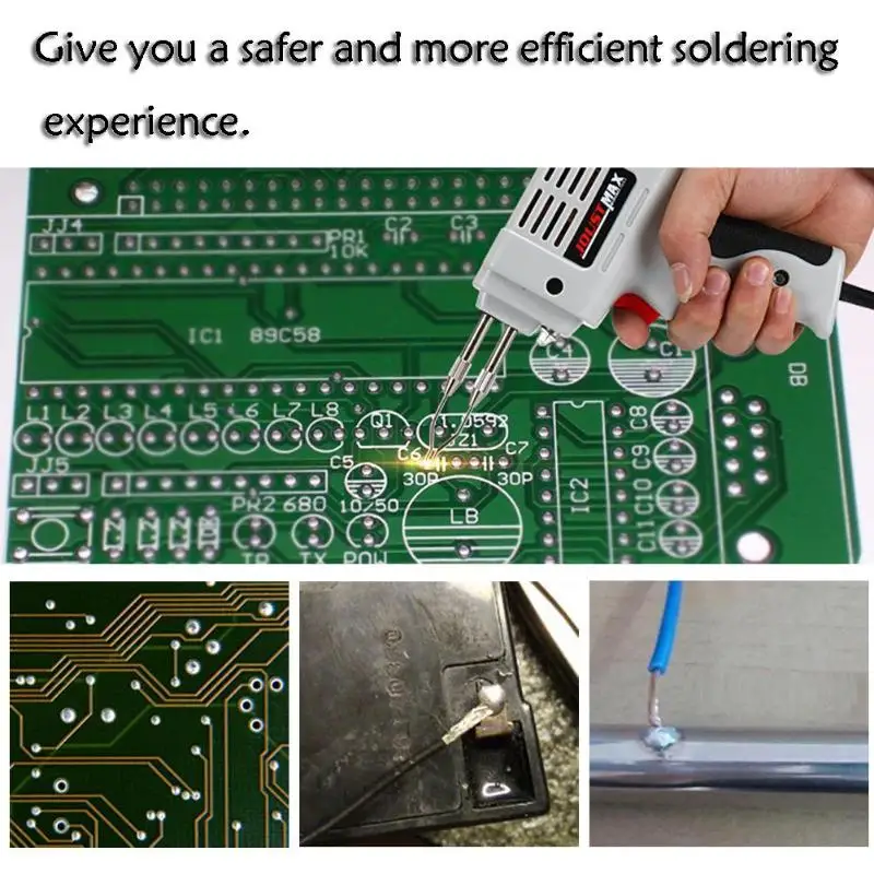 100 Вт ЕС паяльная станция Электрический паяльник пистолет автоматически