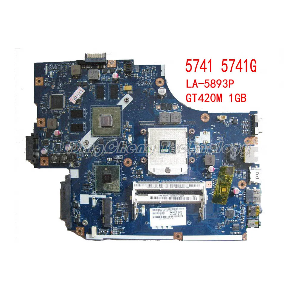 

Laptop Motherboard for ACER 5741 5741G new71 LA-5893P notebook mainboard HM55 DDR3 GT420M 1GB