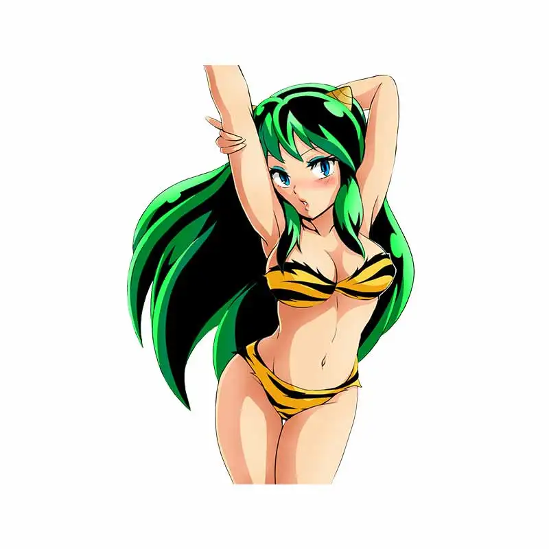 

Reflective Urusei Yatsura Vinyl Car Stickers Anime Personality Motorcycle Decoration Bumper Body for Decal KK13*9cm
