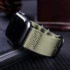 Ремешок нейлоновый для Apple Watch Band Series 5 44 мм 40 мм, тканевый браслет для iwatch 4321, подходит для аксессуаров 42 мм 38 мм