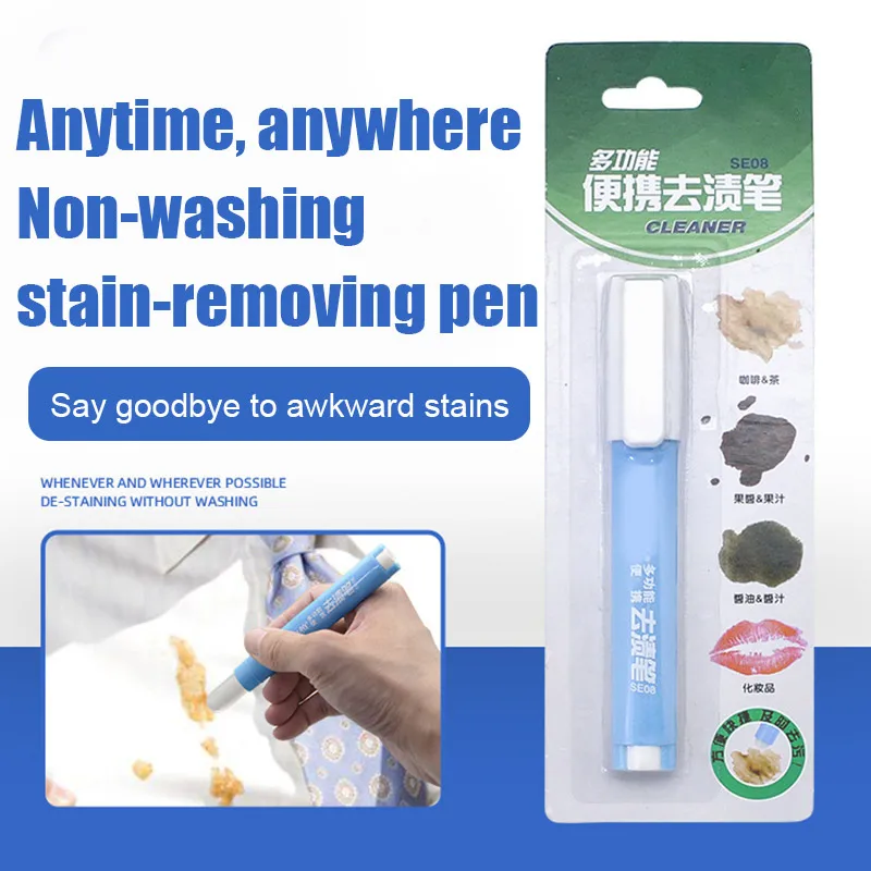 

Portable Decontamination Pen Dust Cleaner Oil Stain Cleaning Pen Brush Rub Wipe Fabric Cloth Stain Remover Pen EL