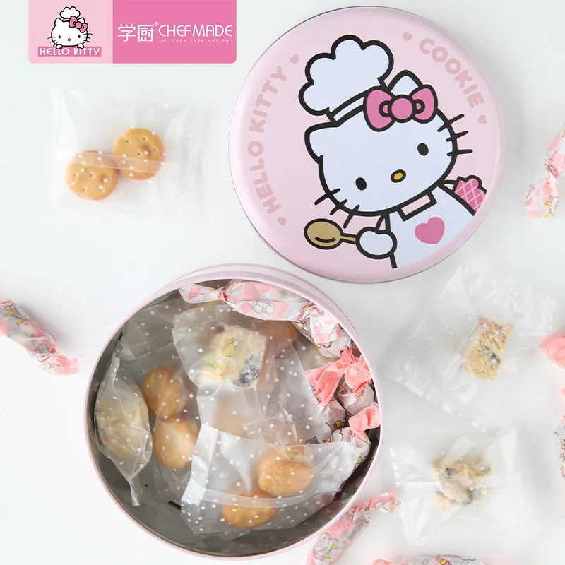 HELLO KITTY Nougat конфеты, печенье Железный Круглый ящик KT7065 приспособления для выпечки инструменты для украшения торта трафарет для выпечки