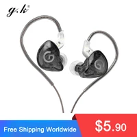 kz gk g1 qkz ak6 wired headset in ear noice cancelling sport game earphone detachable cable earplugs headphone with microphone