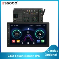 essgoo 2 din android auto carplay car radio 2gb 16gb autoradio wifi bt 2 5d ips touch screen gps navigation for nissantoyota