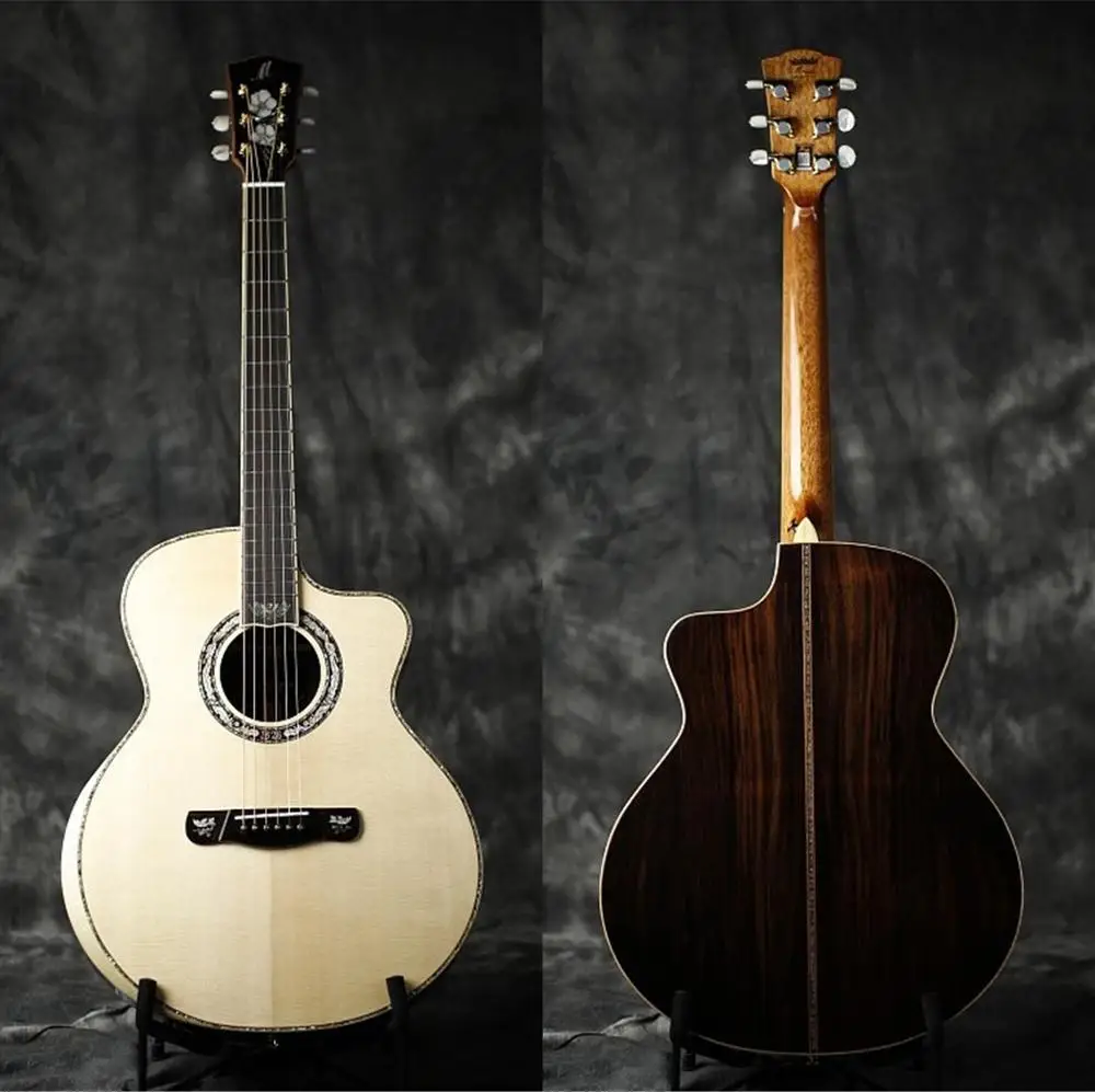 Merida A72CS 4" GC cut way акустическая гитара из цельного дерева, акустическая электрогитара