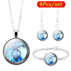 Shadowhunters Angelic Power Руна Кабошон стеклянный набор ювелирных изделий модное ожерелье браслет серьги Ювелирные наборы для женщин подарок