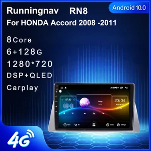 Четырехъядерный Android 10,1 для HONDA ACCORD 2008 2009 2010 2011 2012 мультимедийный стерео автомобильный DVD-плеер навигация GPS радио
