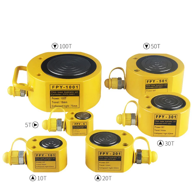 RSC 10050 100T50mm ультра тонкий Джек короткий гидравлический домкрат отдельные 100 тонн