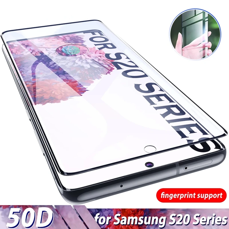 

Full Cover Screen Protectors for Samsung Galaxy S20 S21 Ultra Plus S10 5G S20 FE Tempered Glass Film for Samsung Note 20 Ultra