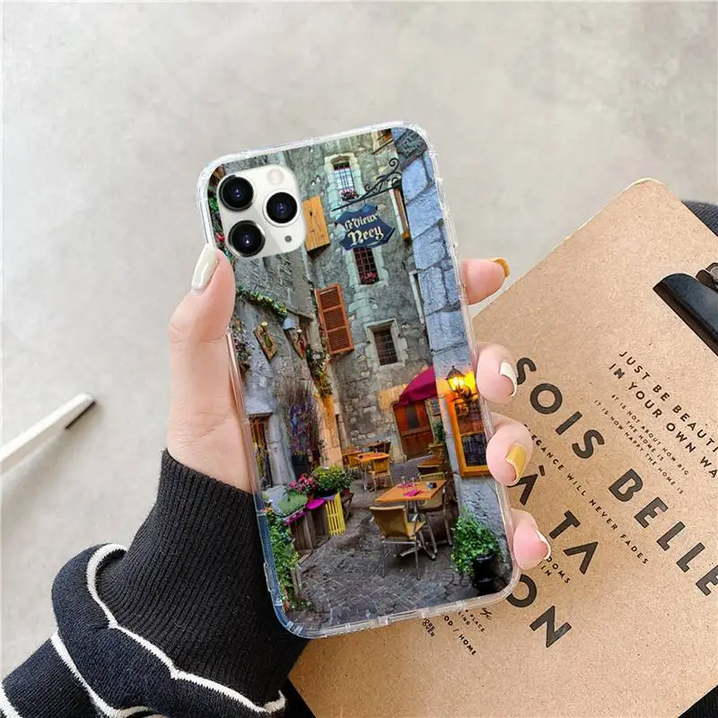 

travel italy France London Flower World Places Phone Case for iPhone 11 12 mini pro XS MAX 8 7 6 6S Plus X 5S SE 2020 XR