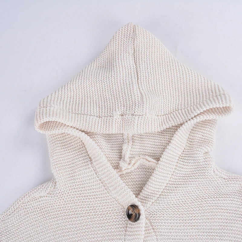 

2019 Autumn Winter Female Plus Size 3XL Casual Knitted Long Sweaters Streetwear Solid Cardigan Long Hooded Sweater Coat Women
