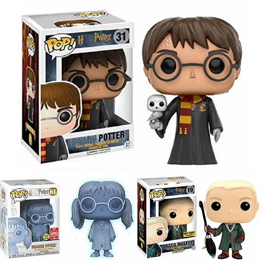 Funko POP Harri Potter экшн фигурка модель игрушки для детей Draco Malfoy стоны Миртл популярный
