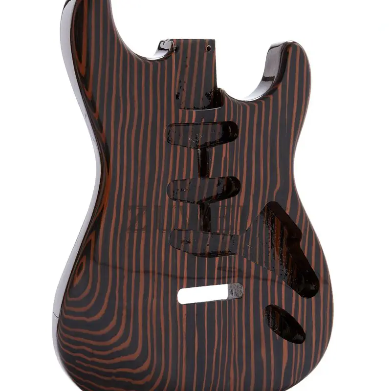 2019 высокое качество один кусок ST Guitar Body 3S Routing Gloss Finish натуральный