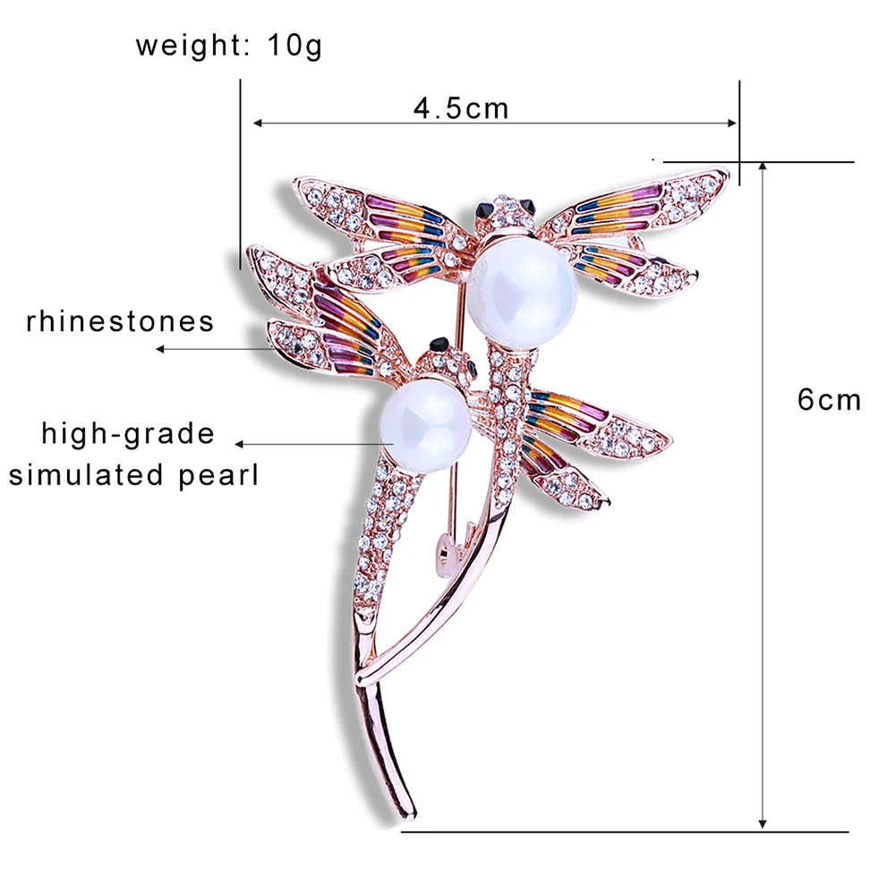 FARLEENA ювелирные изделия ракушки бусины искусственный жемчуг роспись стрекоза