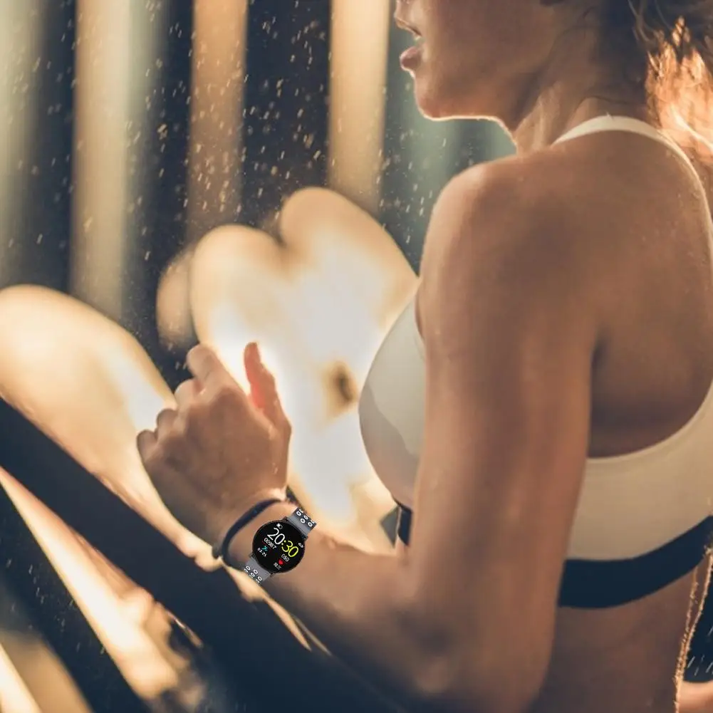 Смарт-часы монитор сердечного ритма фитнес-трекер секундомер шагомер калории