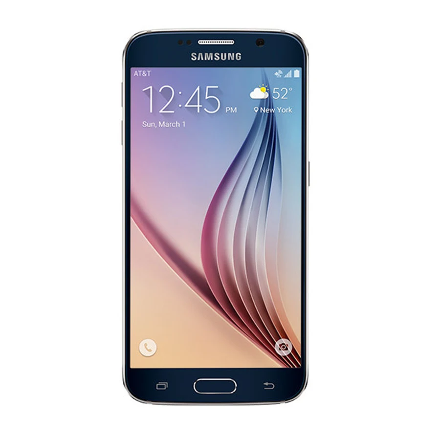 samsung Galaxy S6 G920A 64GB мобильный телефон at& t 3GB ram 32 GB/64 GB rom Восьмиядерный NFC 4G Android смартфон