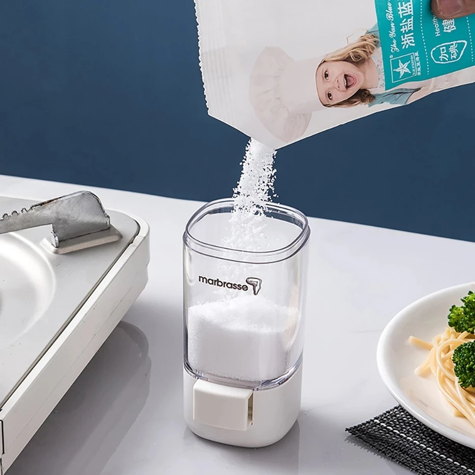 Бытовой Дозирующий пресс для соли спрей емкость кухни контроль артефакт