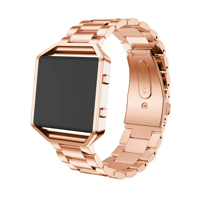 Замена нержавеющей стали наручные часы рамка для Fitbit Blaze браслет из ремешок с