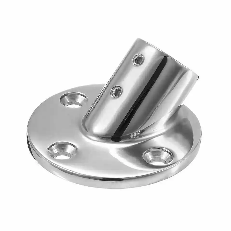 Нержавеющая сталь поручень фитинги 45 градусов 1 &quotкруглое основание трубы база