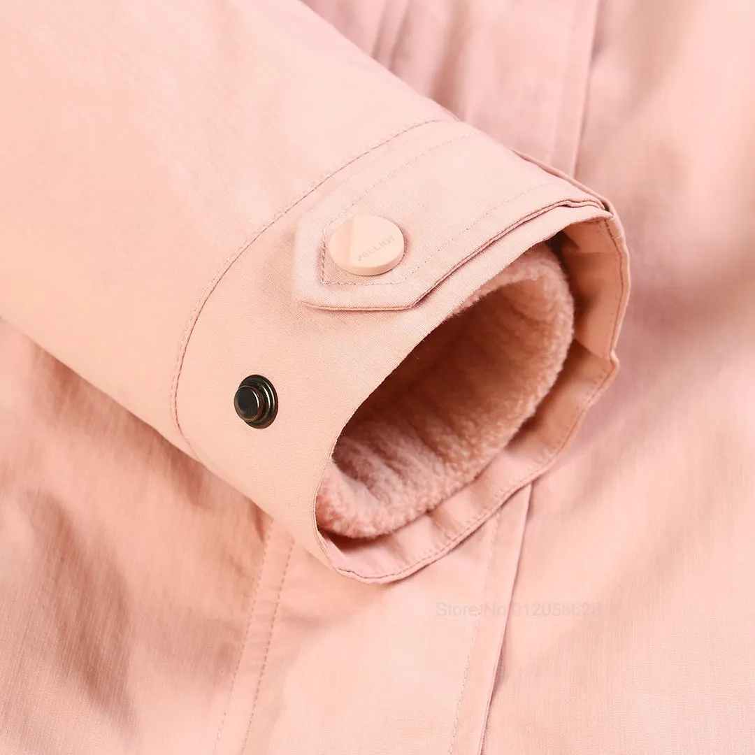 Youpin PELLIOT Женская куртка для активного отдыха на природе, походов и кемпинга. Ветрозащитная, водонепроницаемая и теплая куртка для зимы.