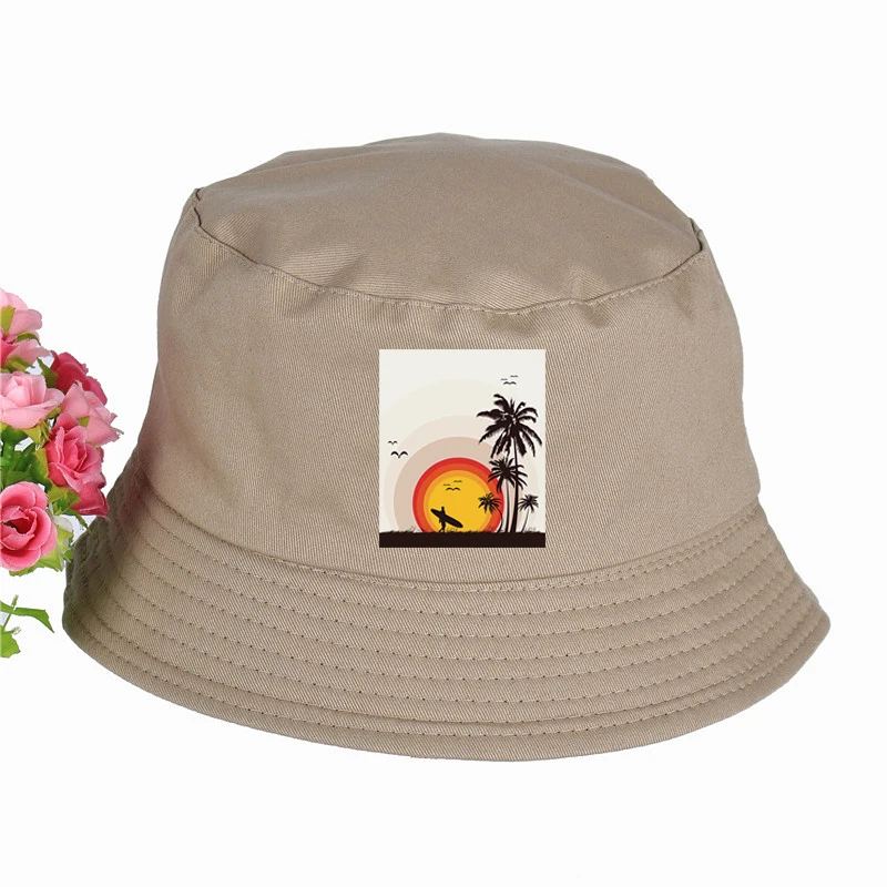 Панама с принтом для идеальной погоды шапка высокого качества Летняя Спортивная