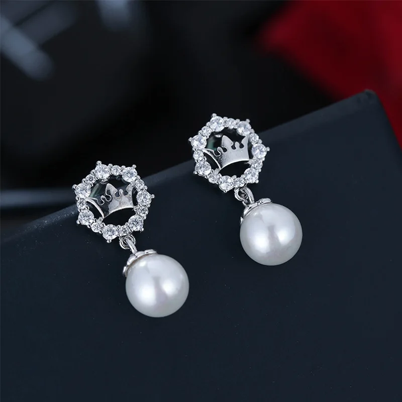 925 Серебряная игла с бусинами и драгоценными камнями серьги необузданным