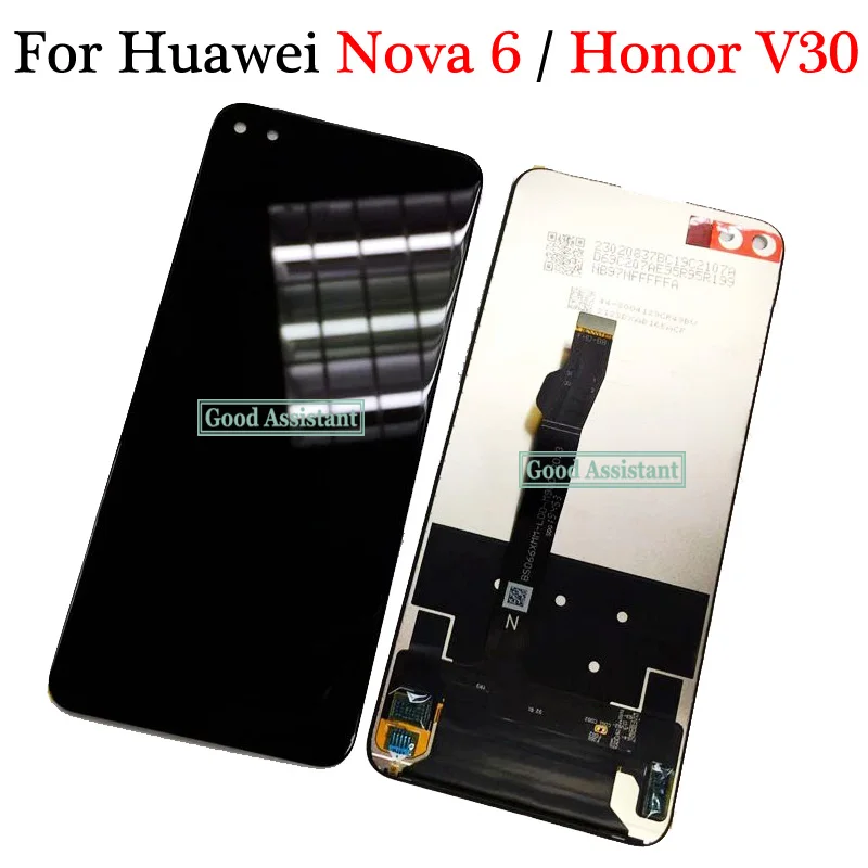 Оригинальный черный Сенсорный экран дигитайзер ЖК-дисплей в сборе для Huawei Nova 6