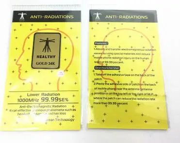 Оптовая продажа с фабрики золото анти-Радиационная наклейка на мобильный