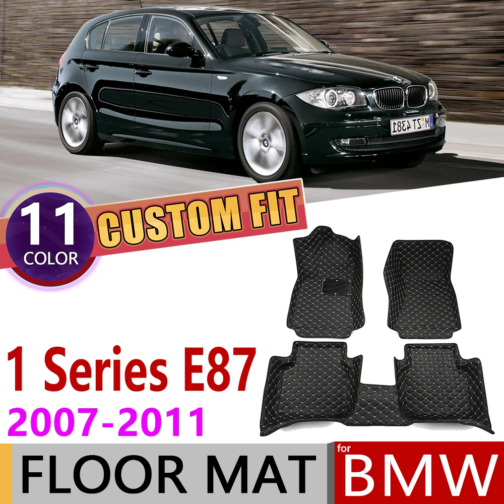 Изготовленный На Заказ Кожаный Автомобильный Коврик для BMW 1 серии E87 5 дверный люк