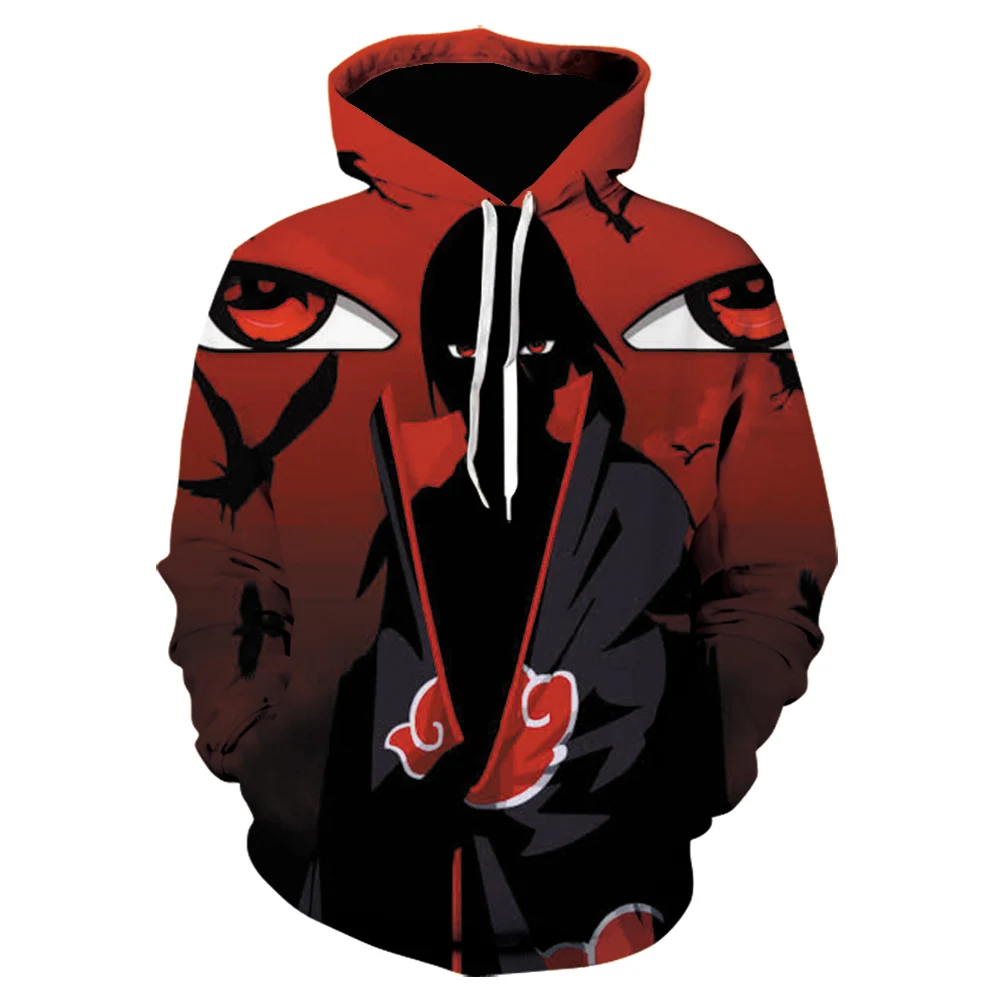 Толстовка мужская с 3D-принтом Наруто модная популярная толстовка капюшоном в