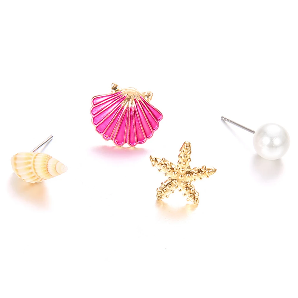 

Bohemian Seashell Conch Earrings for Women Gold Color Dangle Earring Female Beach Summer Jewelry