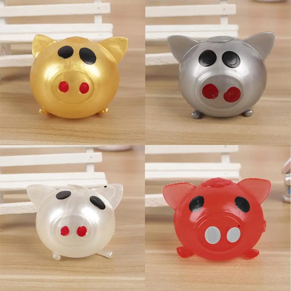 1 шт Jello Pig милый анти-стресс Splat мяч-свинка игрушка вентиляционное отверстие