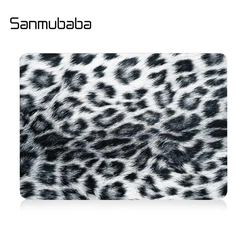 Чехол Sanmubaba для Macbook Air Pro retina 11, 12, 13, 15 дюймов, чехол с принтом кожи животных для Pro 13,3 15,4, сенсорная панель для ноутбука