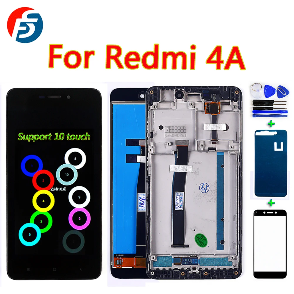 Fansu AAA IPS ЖК дисплей для Xiaomi Redmi 4A 5 0 дюймов дигитайзер сборка 1280*720 рамка сенсорный