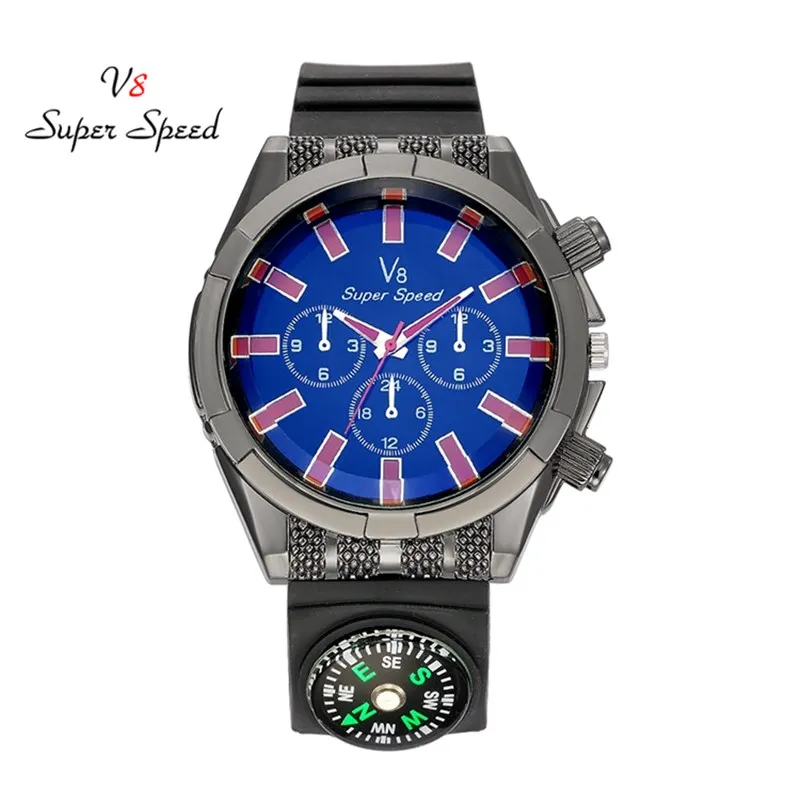 Модные мужские тонкие кварцевые часы из силикагеля для студентов спортивные