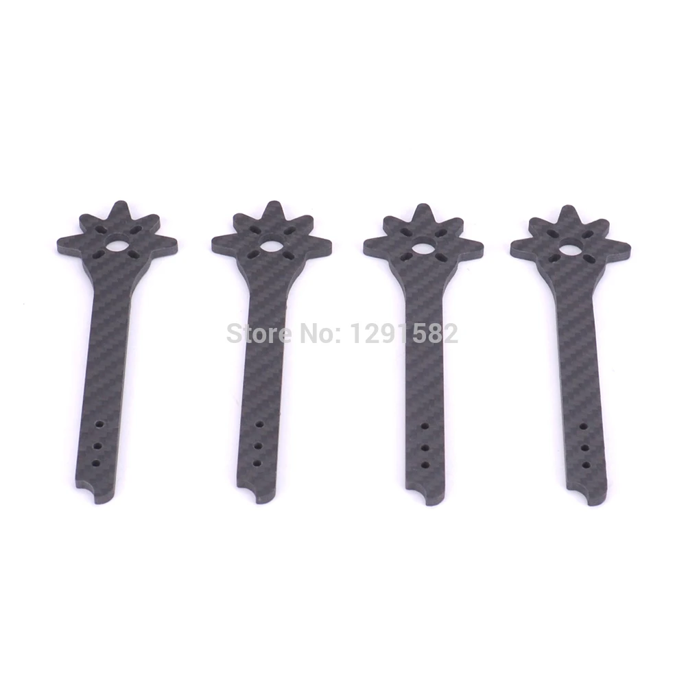 Полностью 3k Углеродное волокно 4 мм подлокотники оценочные части для FPV freestyle Nova 235