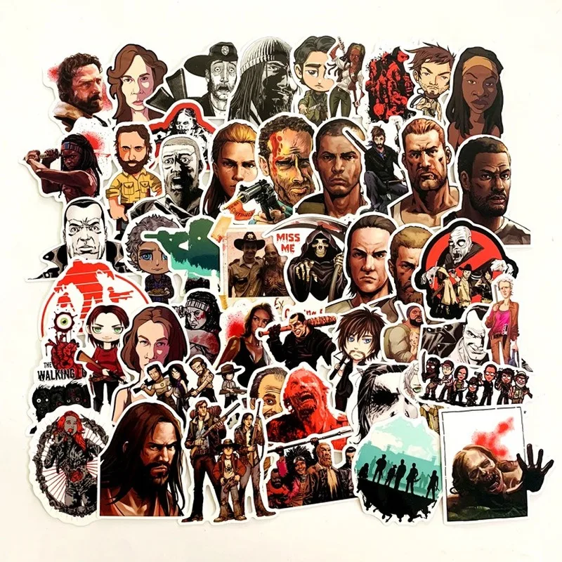 50 шт. стикер американского театра Ходячие мертвецы фильм мультфильм каракули