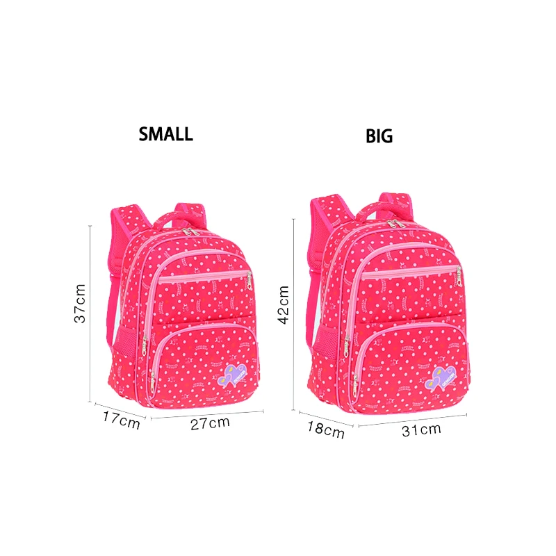 Детские школьные сумки для девочек Детский рюкзак школьный принцессы с бантом в