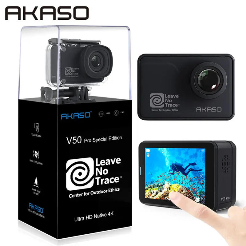 Экшн-камера AKASO V50 Pro SE водонепроницаемая с сенсорным экраном | Электроника