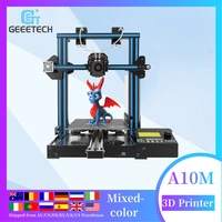 geeetech multicolor 3d printer 2 in 1 out a10m with two extruders auto leveling break resuming function fast assembly diy
