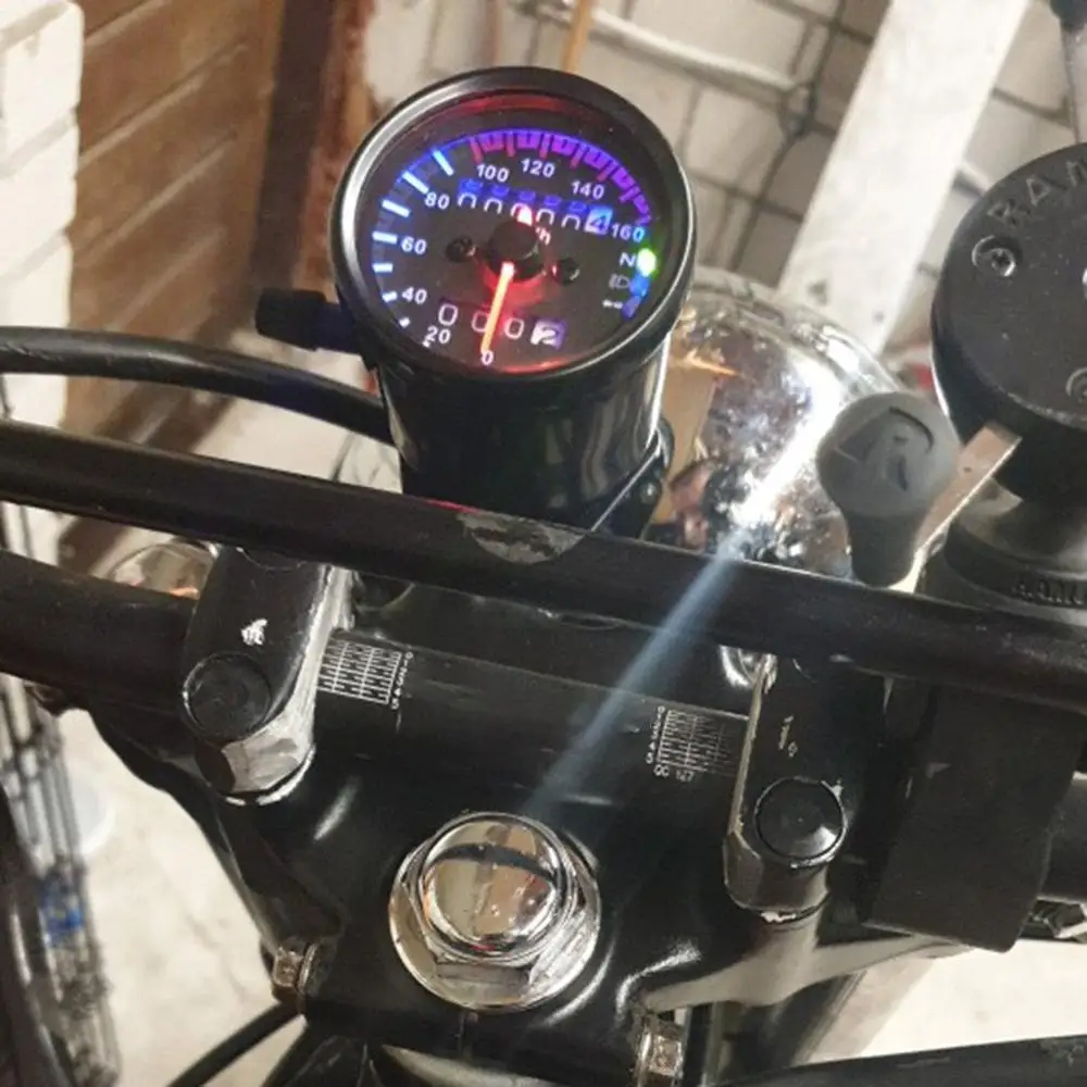 Винтаж Стиль мотоцикл Speedo метр одометра тахометр Малый инструмент один
