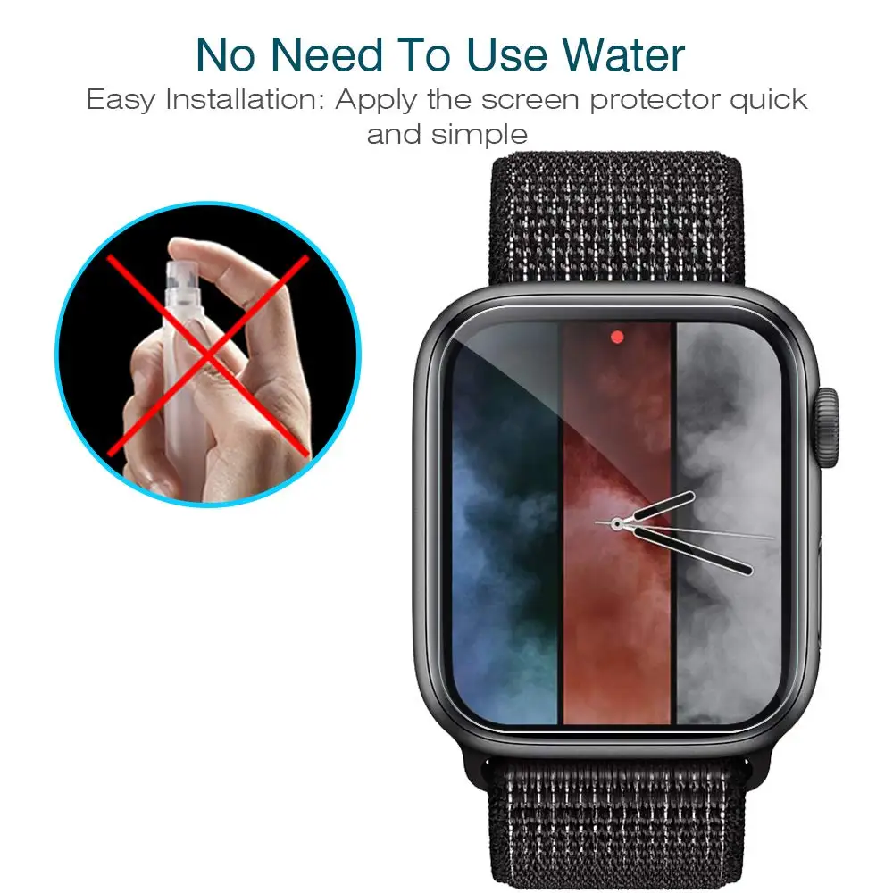 Мягкая Гидрогелевая защитная пленка на весь экран для Apple Watch 38 мм 42 мм серия 3 2 1 для iWatch 40 мм 44 мм серия 4 5 TPU HD прозрачная пленка