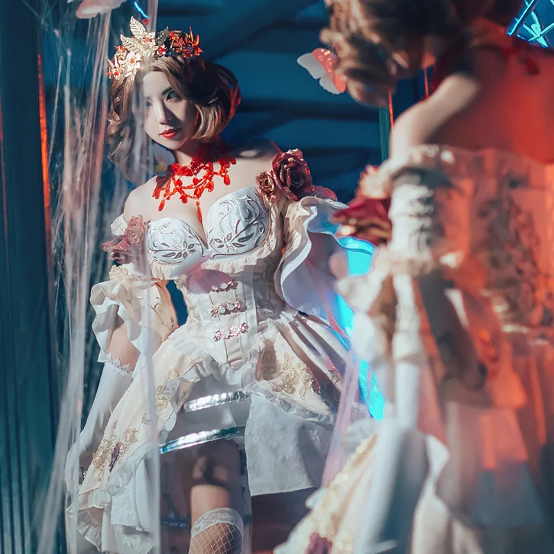 Аниме Dentity V г жа Красный крови праздник Marie игры дворец платье элегантные