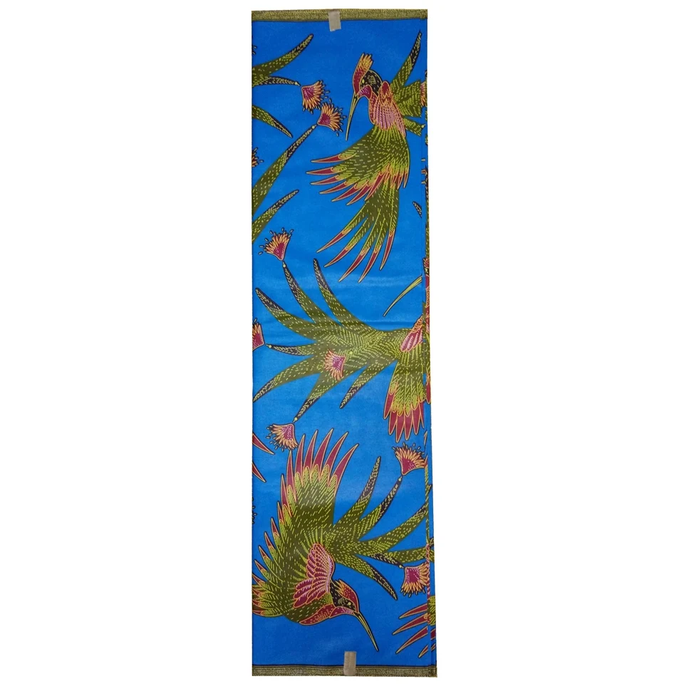 Синий Африканский воск печати настоящий из Анкары восковой ткани птица Феникс