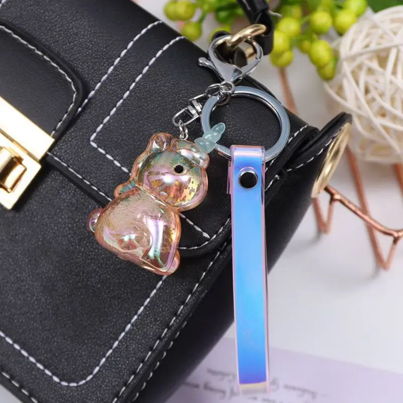 Милый Единорог из горного хрусталя брелок блестящий для ключей сумка Подвеска