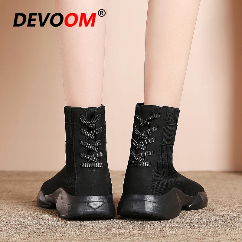 Winter Outdoor High Top Running Shoes For Women Fur Sport Woman Chunky Socks Sneakers Jogging Walking Triple s | Спорт и развлечения